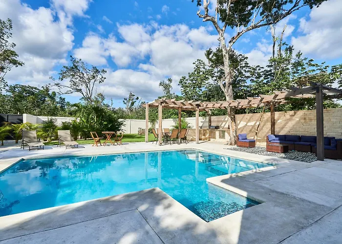 Tortuga Lux 4 Bdr Big Garden*pool *cenote Villa